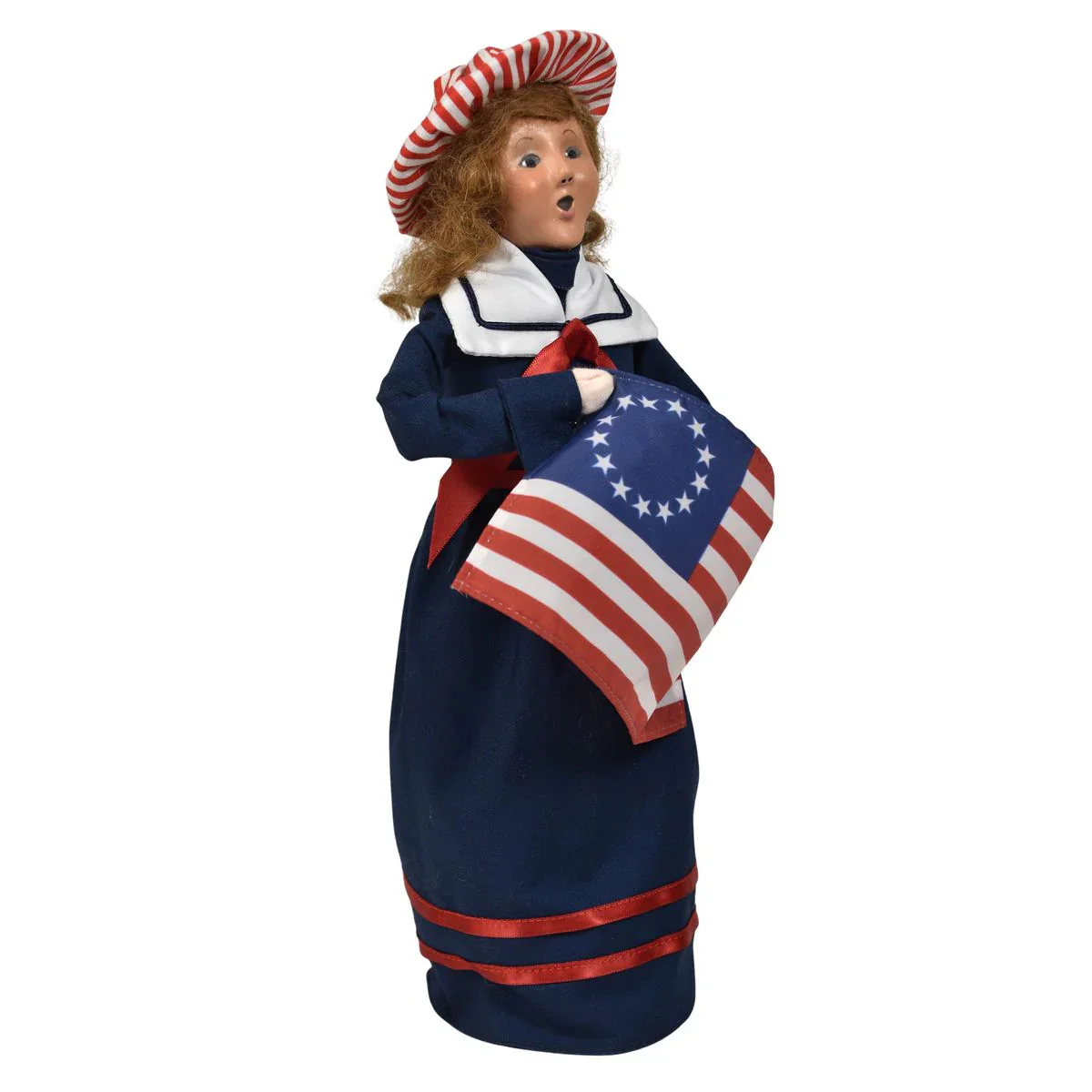 Lady Liberty Caroler Figurine, 13" - Image 5