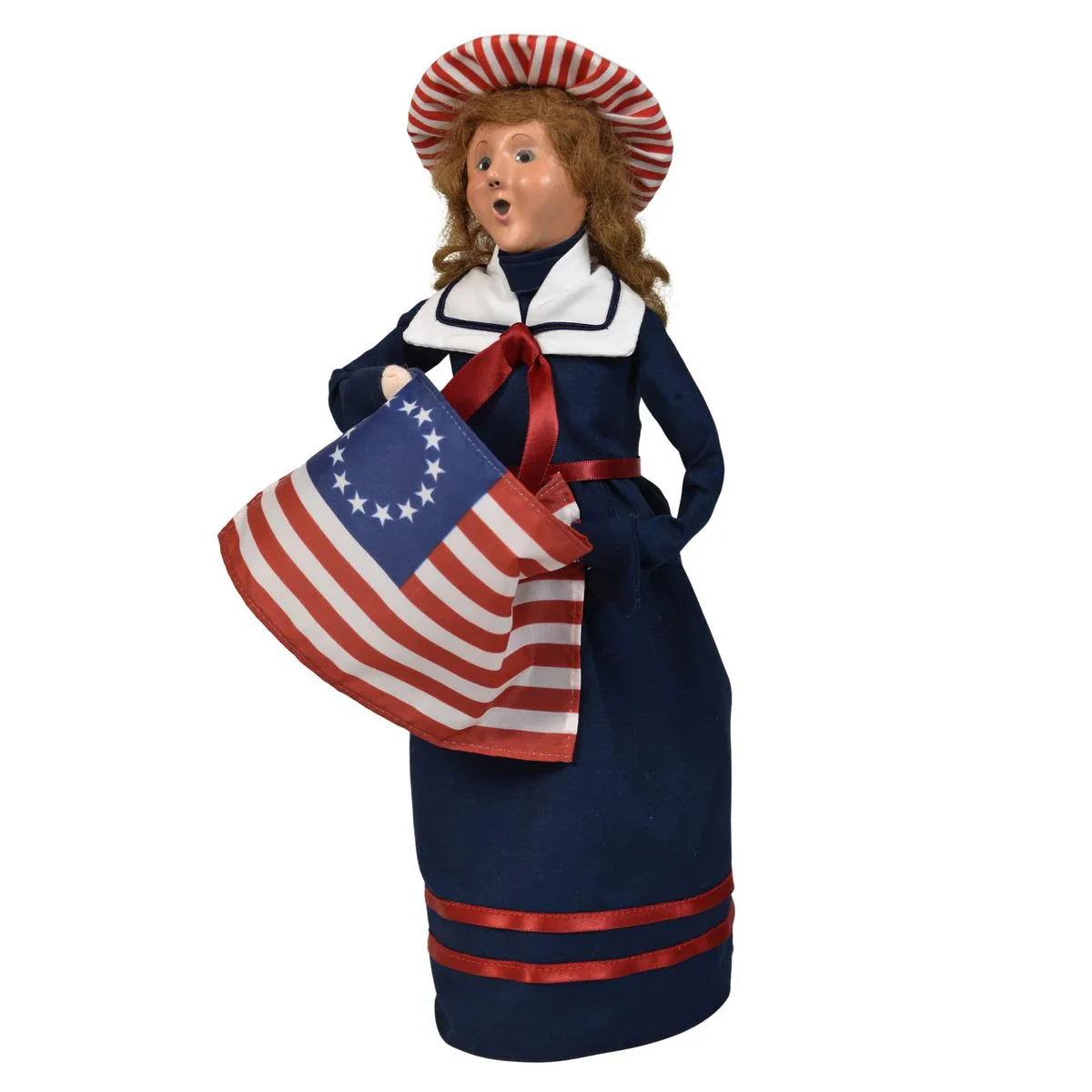 Lady Liberty Caroler Figurine, 13" - Image 6