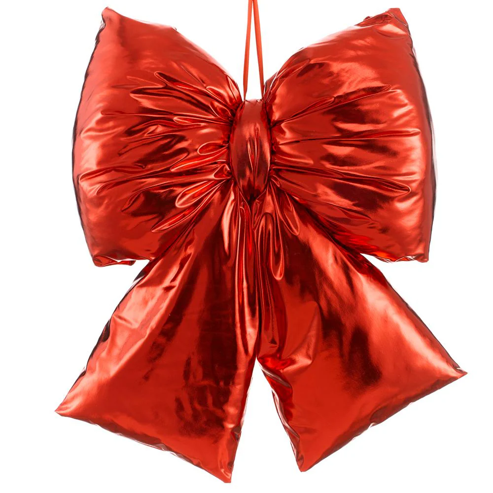 Lamé Bow, 20" x 21.5" (Red)