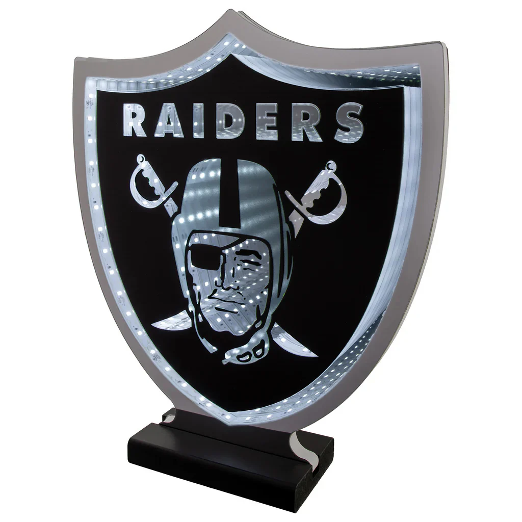 Las Vegas Raiders LED Infinity Logo Light, Acrylic, w/UL Plug, 12" - Image 2