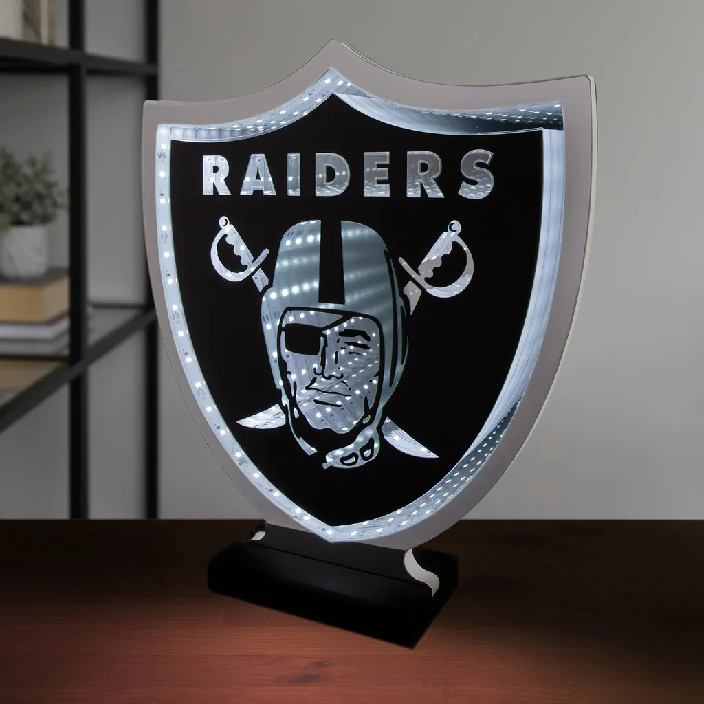 Las Vegas Raiders LED Infinity Logo Light, Acrylic, w/UL Plug, 12" - Image 5