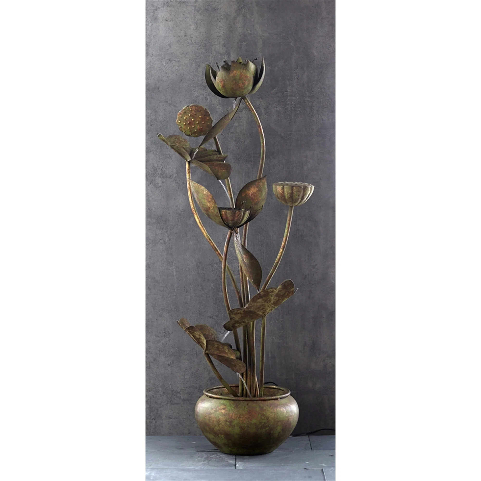 Leaf Fountain, Metal, YH 560 pump, 48" - Image 2