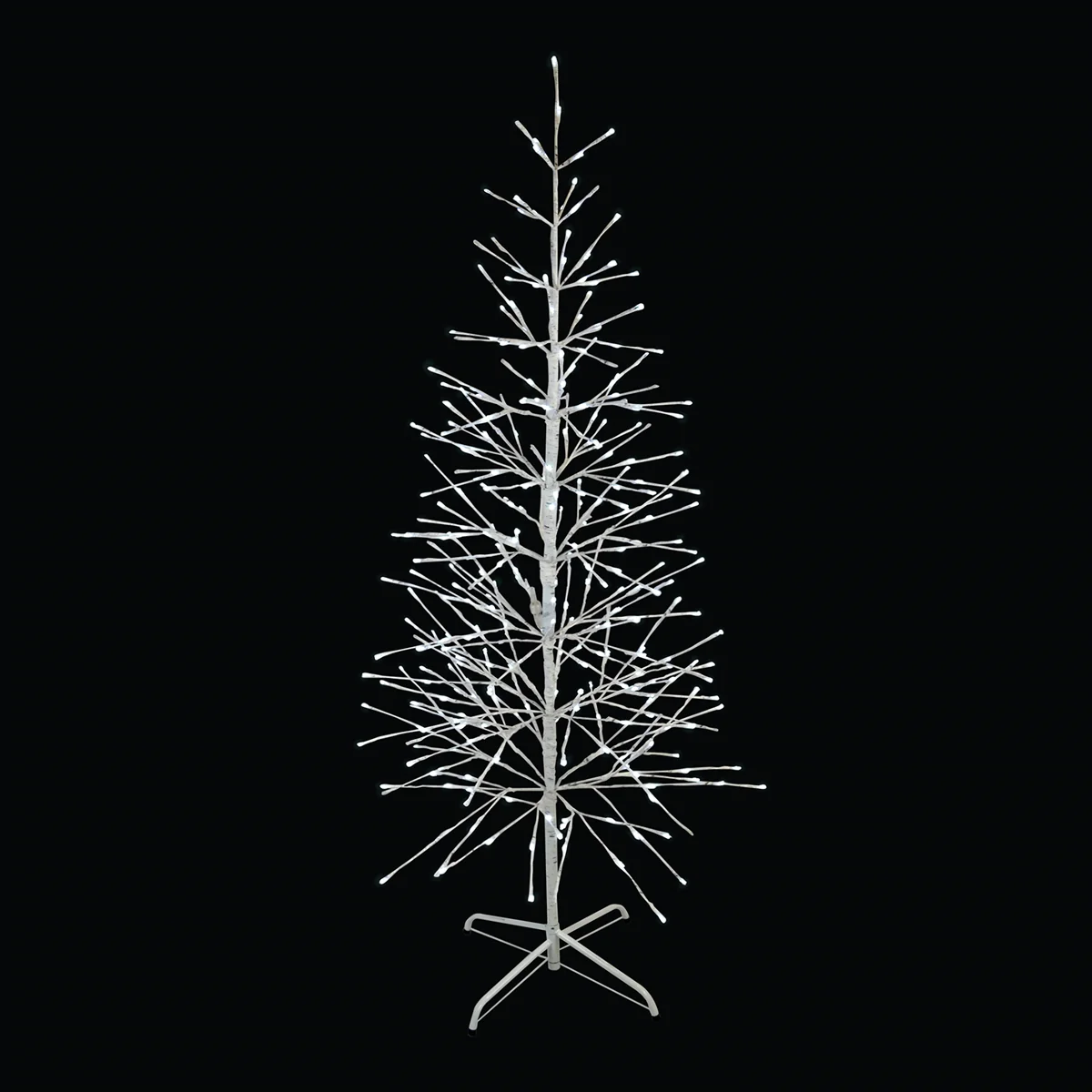 LED Birch Tree, 360 Lights, 5.5' (Pure White Twinkle)