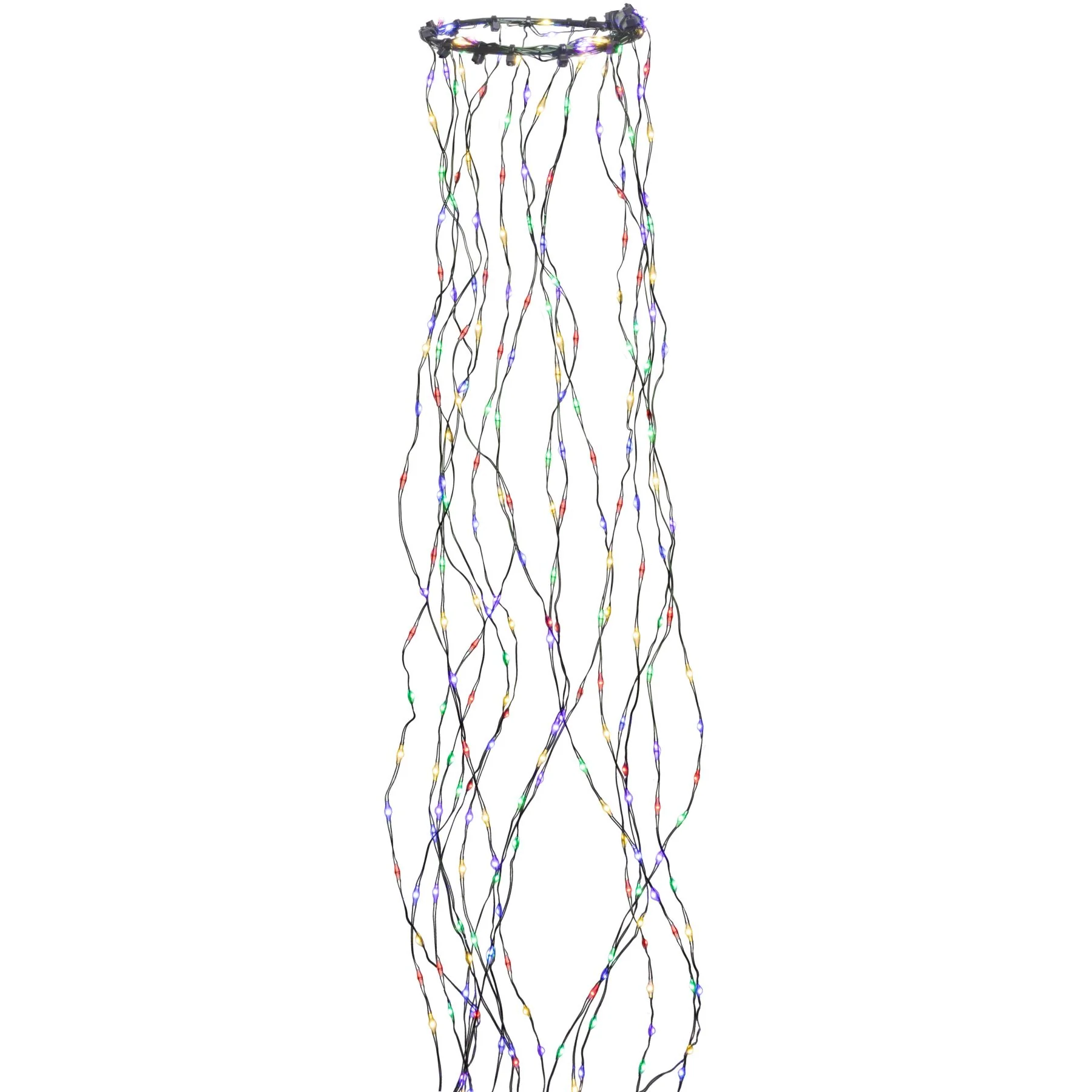LED Cascade Tree Lights, 8' (Multicolor Twinkle)