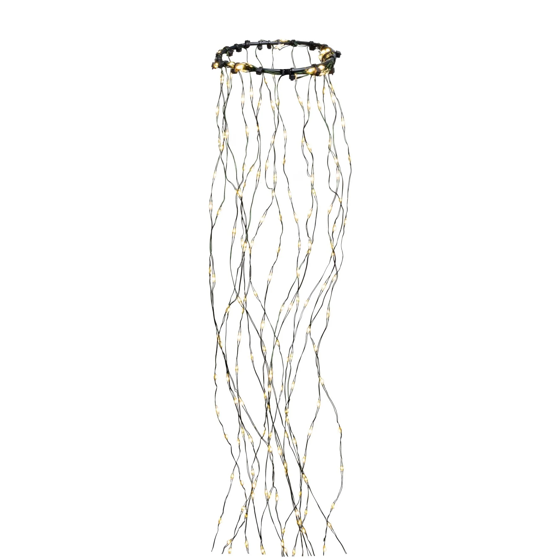 LED Cascade Tree Lights, 8' (Warm White Twinkle)