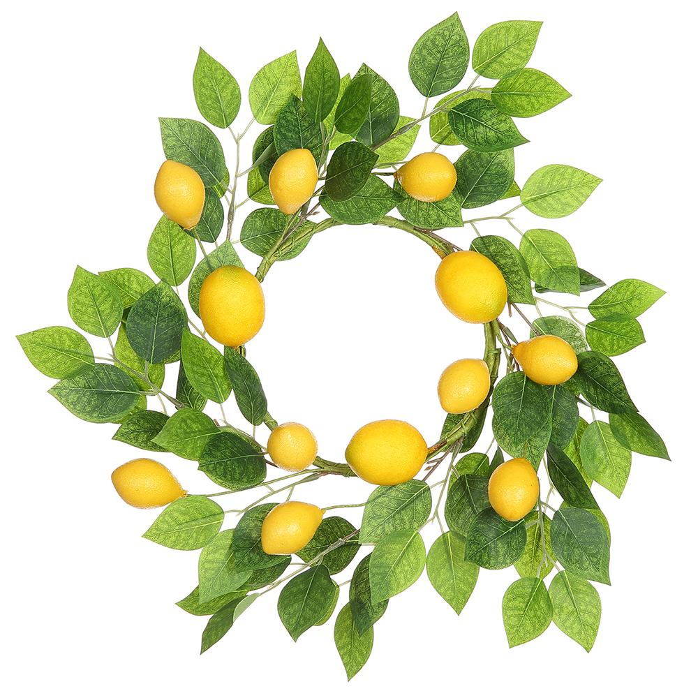 Lemon Wreath, 15.75" (Yellow)
