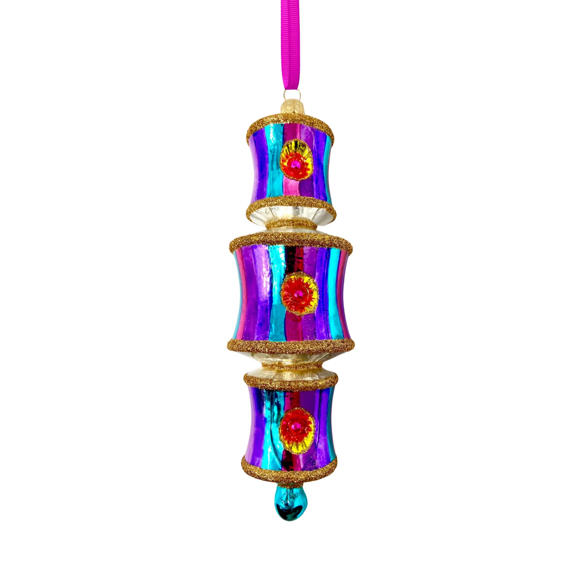Light Show Dazzler Glass Ornament, 8.5" - Image 2