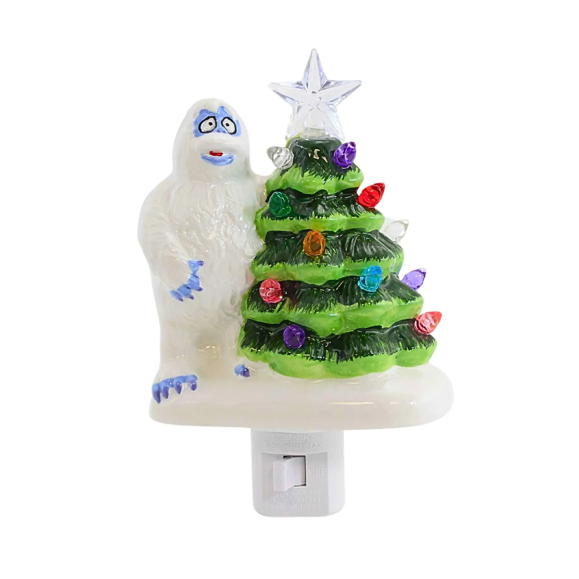 Lighted Bumble w/ Vintage Tree Night Light, 6"