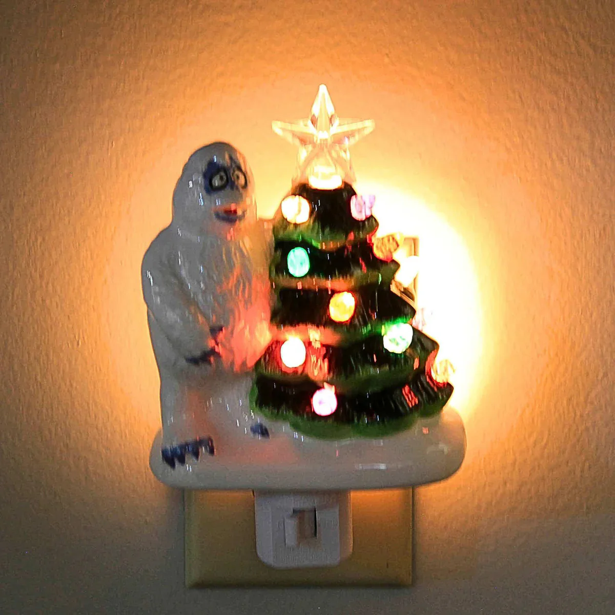 Lighted Bumble w/ Vintage Tree Night Light, 6" - Image 3