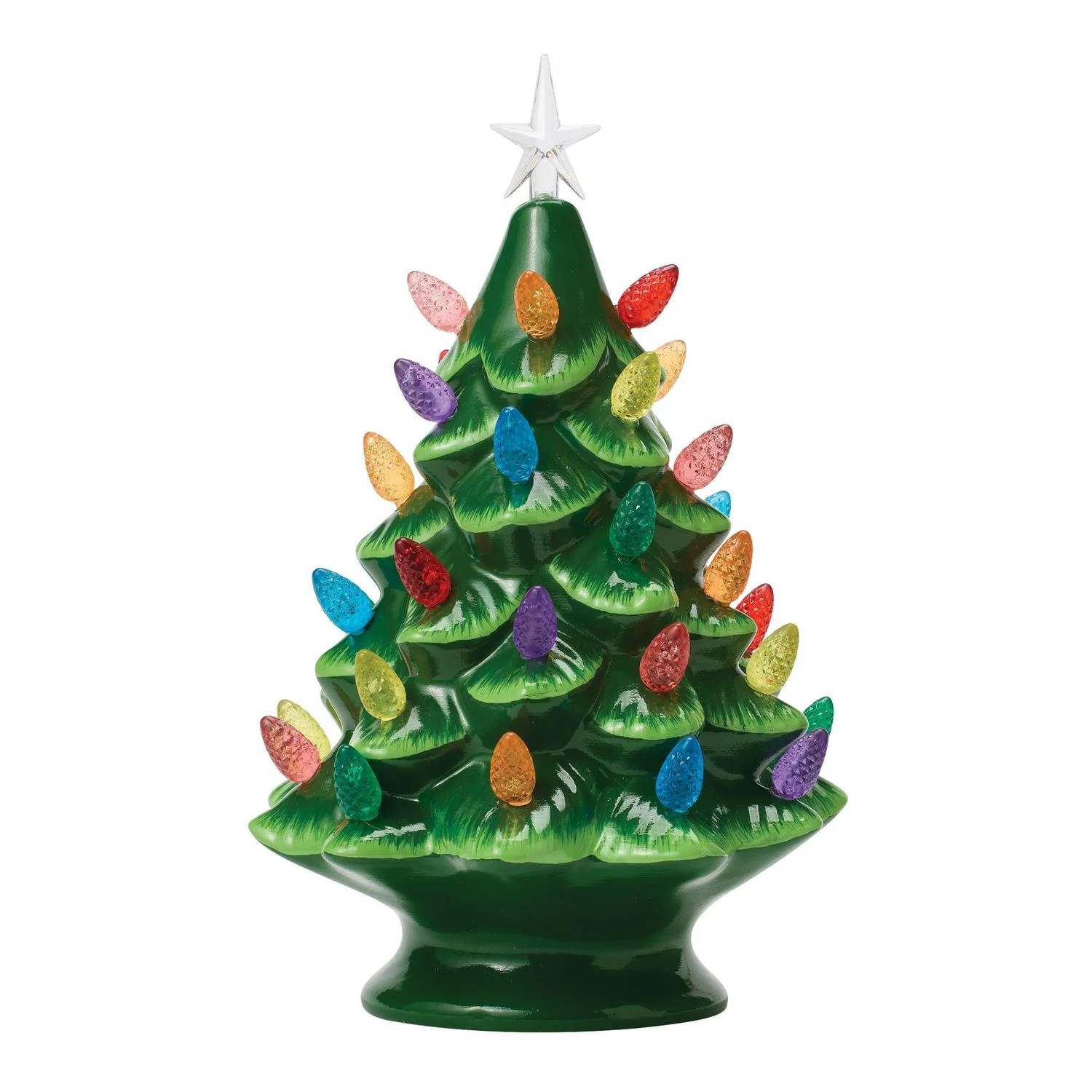 Lighted Christmas Tree Figurine, 13" - Image 3