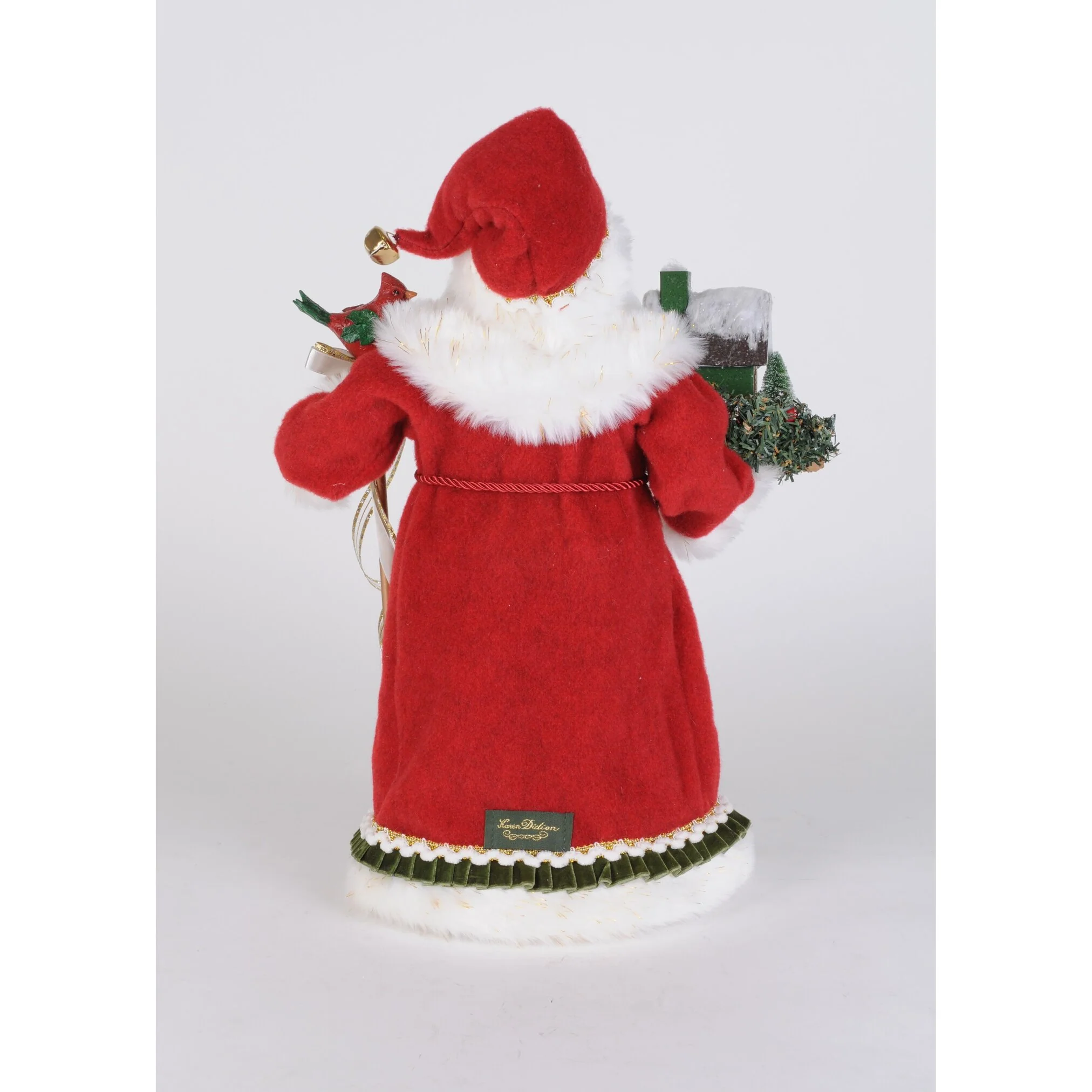 Lighted Evergreen Village Santa Figurine, 20" - Image 2