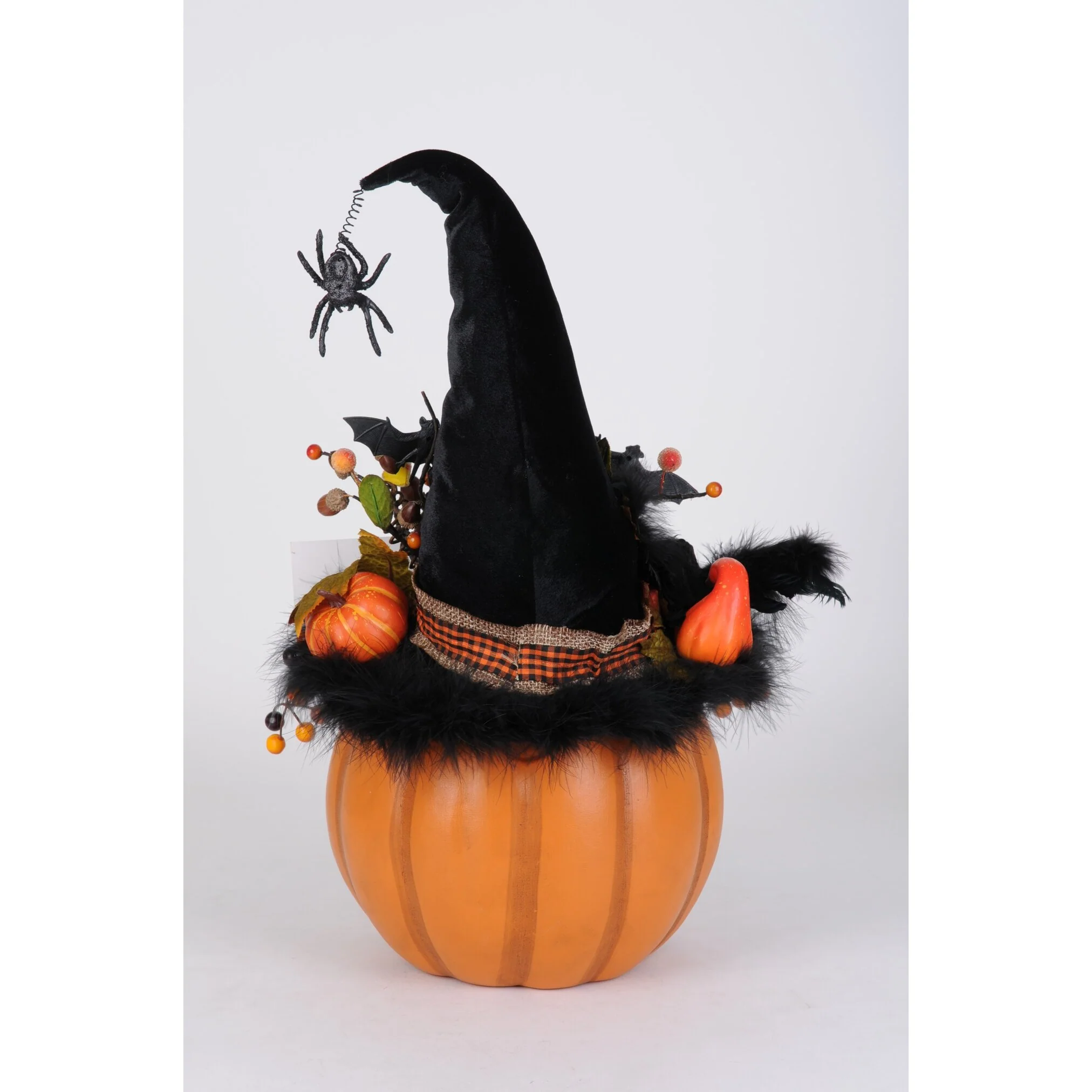 Lighted Fiber Optic Pumpkin Large Figurine, 22" - Image 2