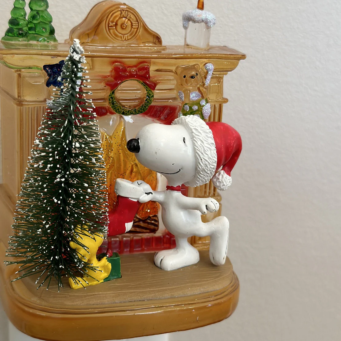 Lighted Fireplace Snoopy Night Light, 5.5" - Image 2
