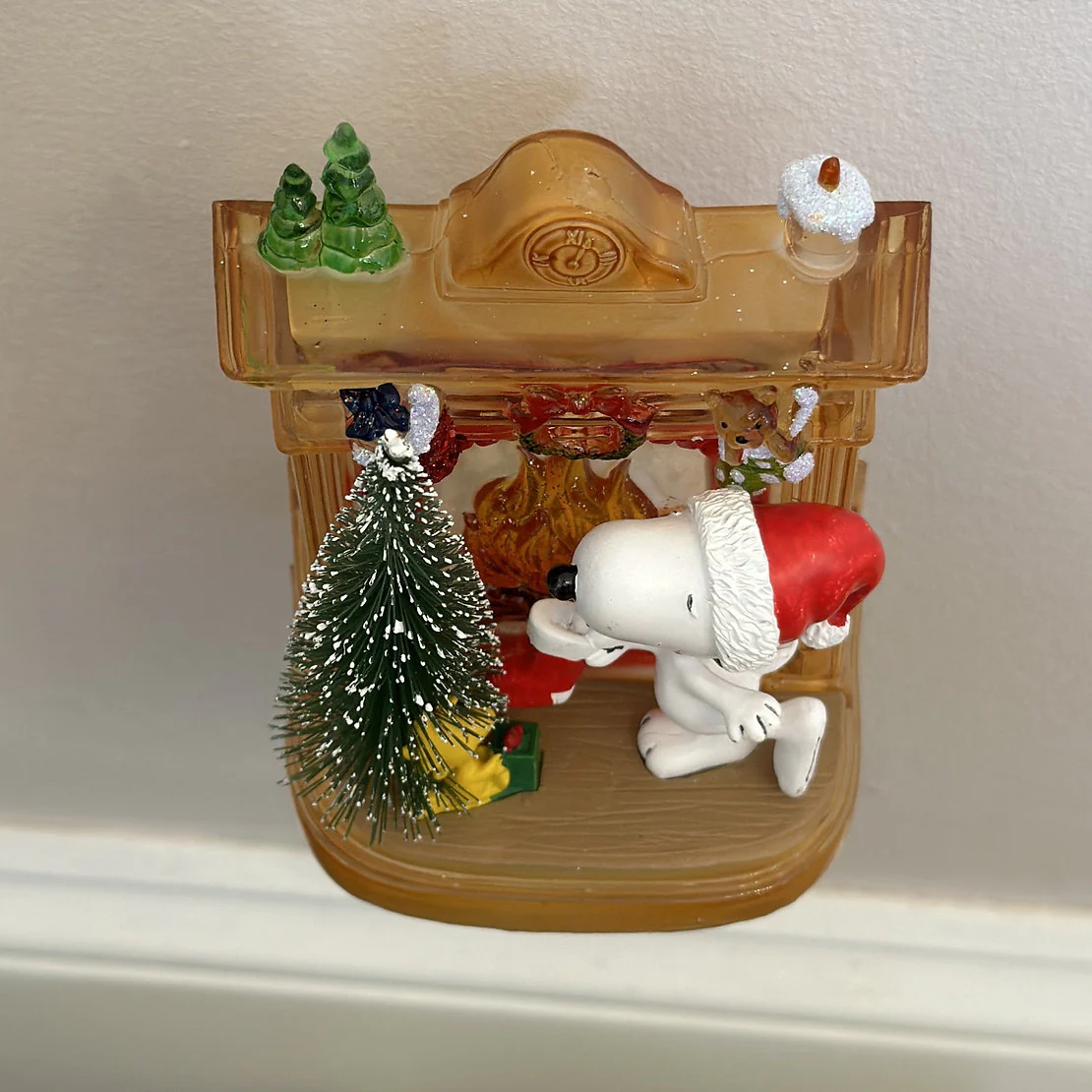Lighted Fireplace Snoopy Night Light, 5.5" - Image 4