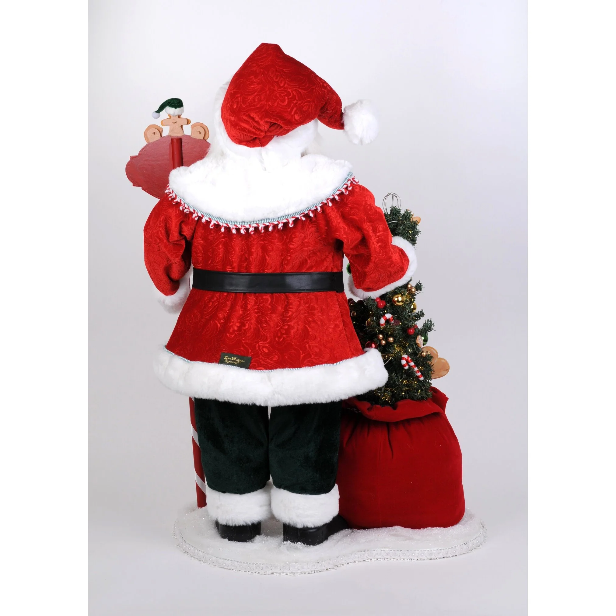 Lighted Mr. Claus Bakery Santa Large Figurine, 39" - Image 2