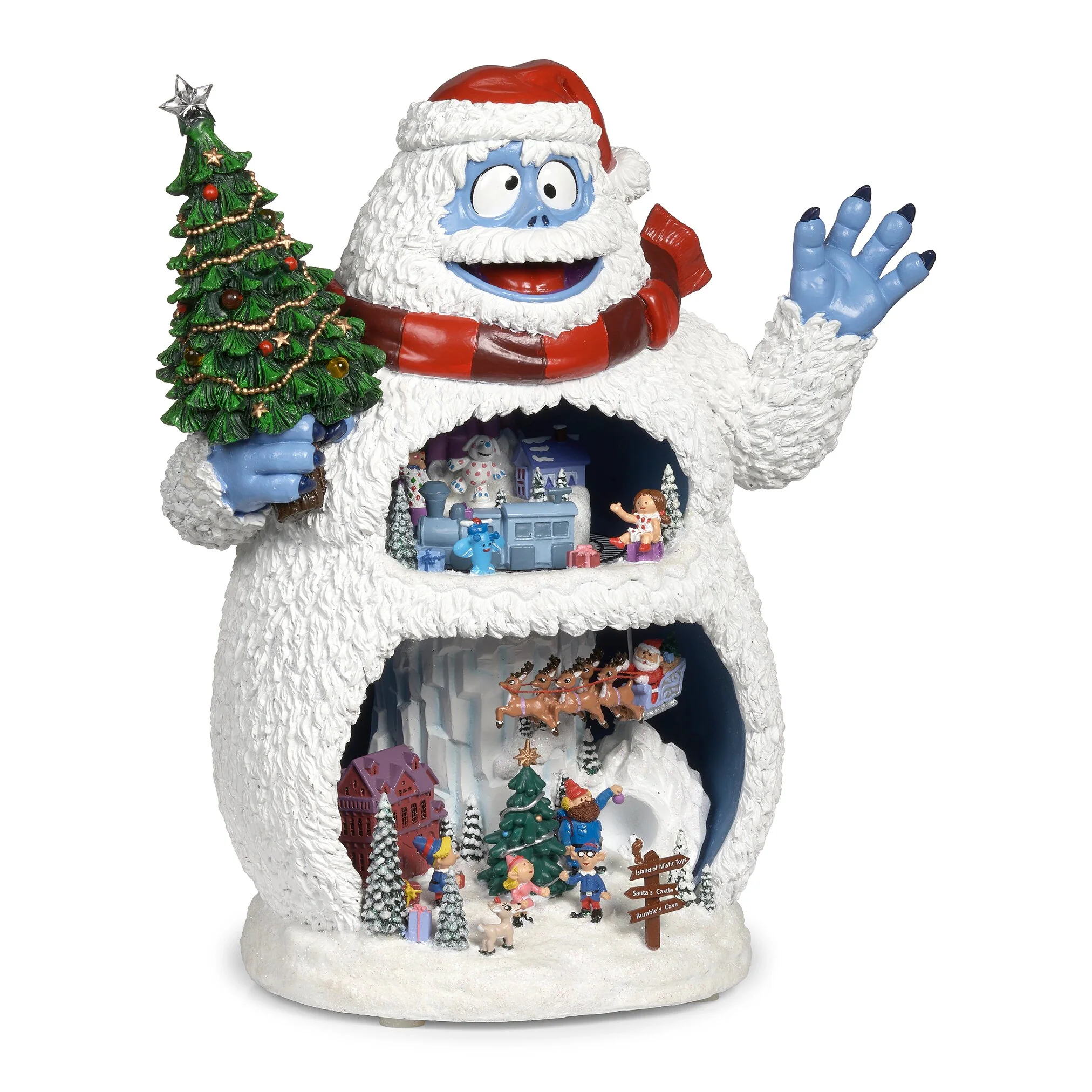 Lighted Musical 2-Tier Bumble the Abominable Snow Monster Figurine, 12.75" - Image 5