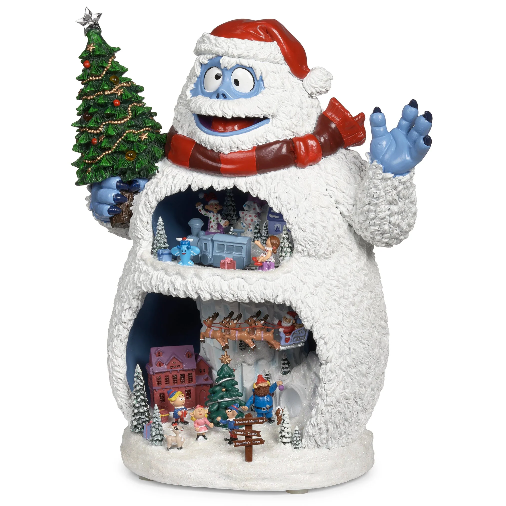 Lighted Musical 2-Tier Bumble the Abominable Snow Monster Figurine, 12.75" - Image 6