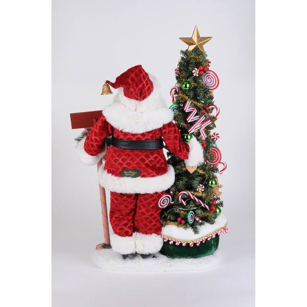 Lighted North Pole Bakery Santa Large Figurine, 28" - Image 2