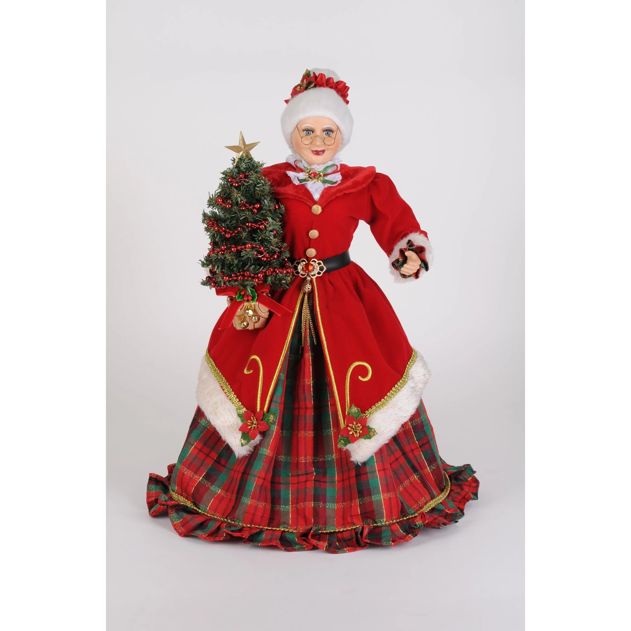 Lighted Traditional Mrs. Claus Large Figurine, 20"
