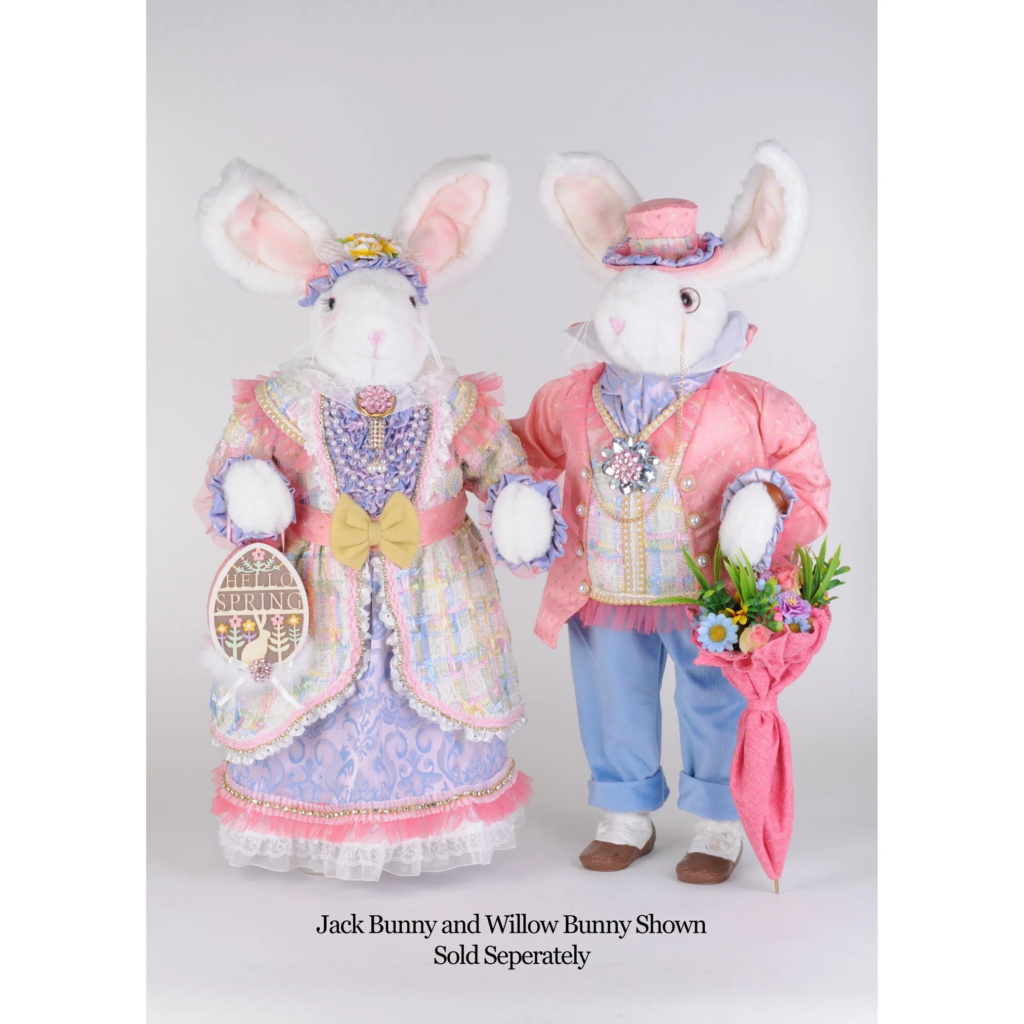 Lighted Willow Bunny Figure, 29" - Image 3