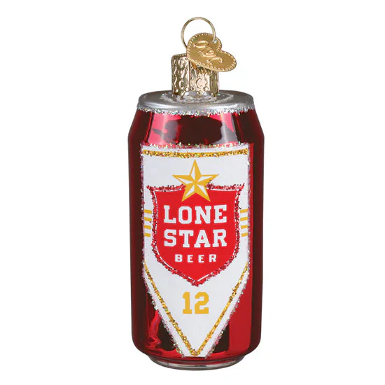 Lone Star Beer Can Ornament, 3.25" - Image 4