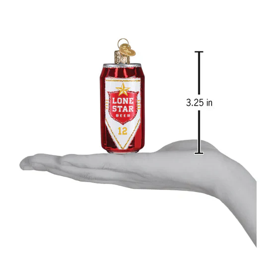 Lone Star Beer Can Ornament, 3.25" - Image 5