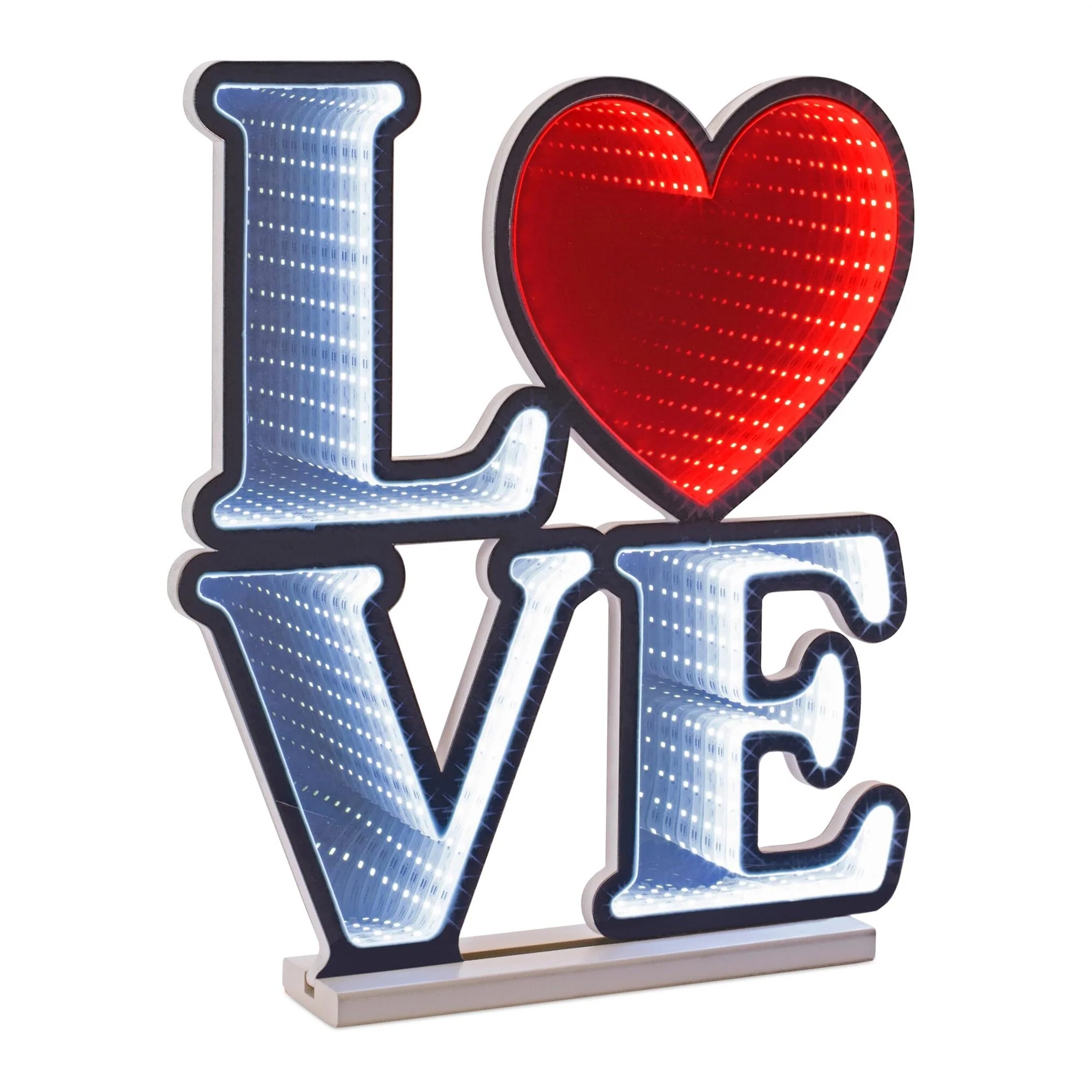 LOVE Sign Infinity Light, Acrylic, W/ UL Plug, 16 x 18"