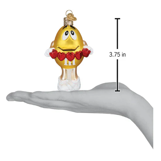M&M'S Yellow Love You Ornament, 3.75" - Image 5
