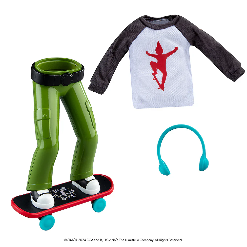 MagiFreezĀ® Holly Jolly Ollie Skateboard Set