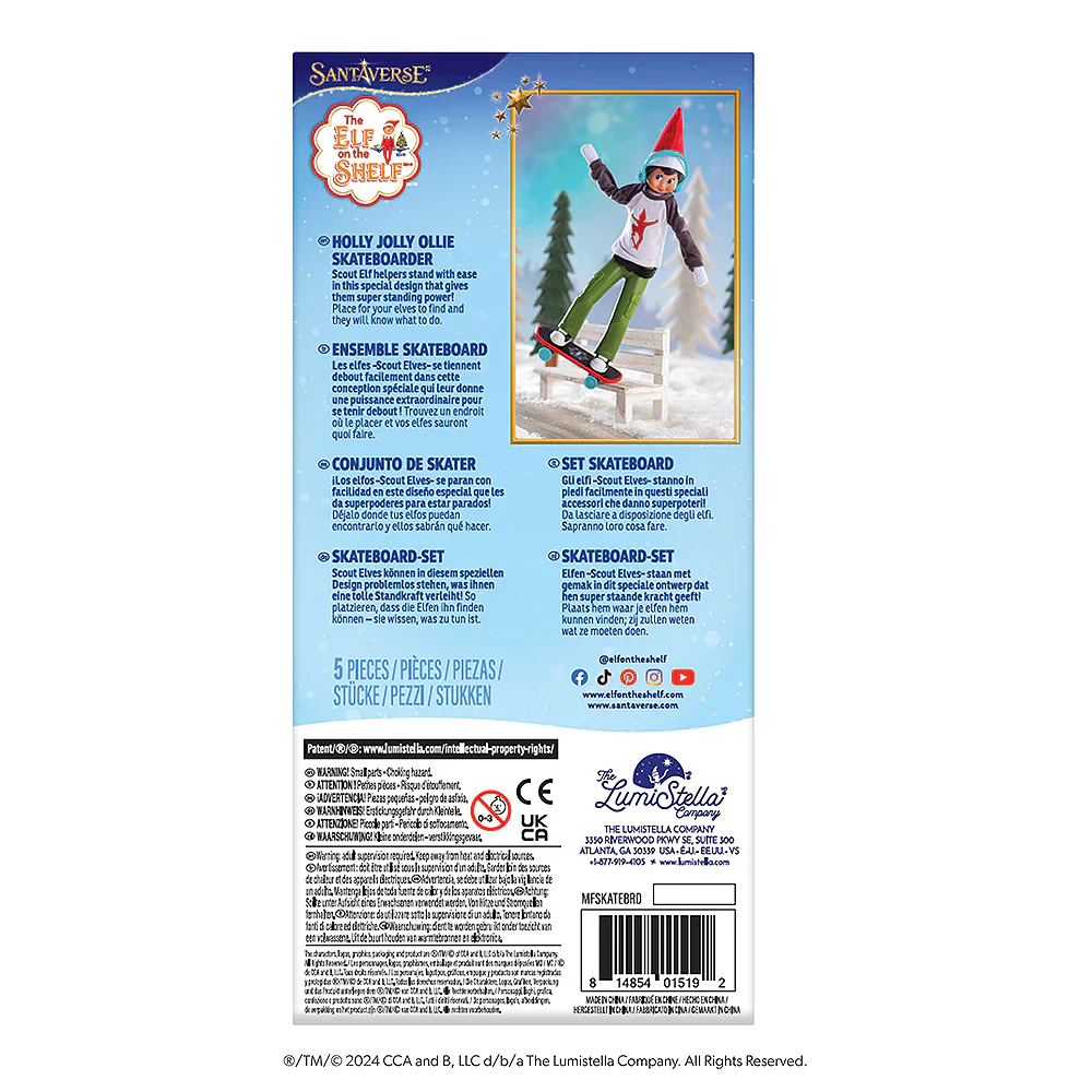 MagiFreezĀ® Holly Jolly Ollie Skateboard Set - Image 5