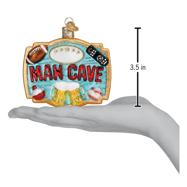 Man Cave Glass Ornament - Image 5