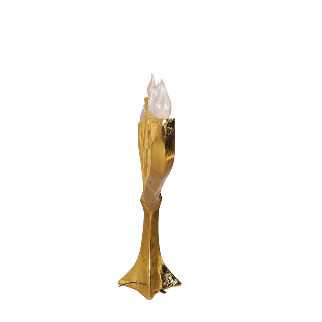 Large Menorah Gold Leaf, 8ft - Image 2