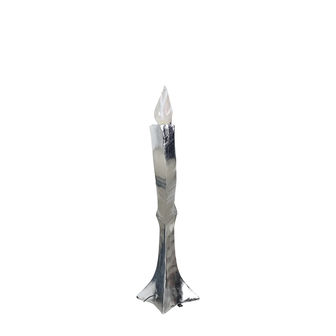 Large Menorah Silver Leaf, 8ft - Image 2