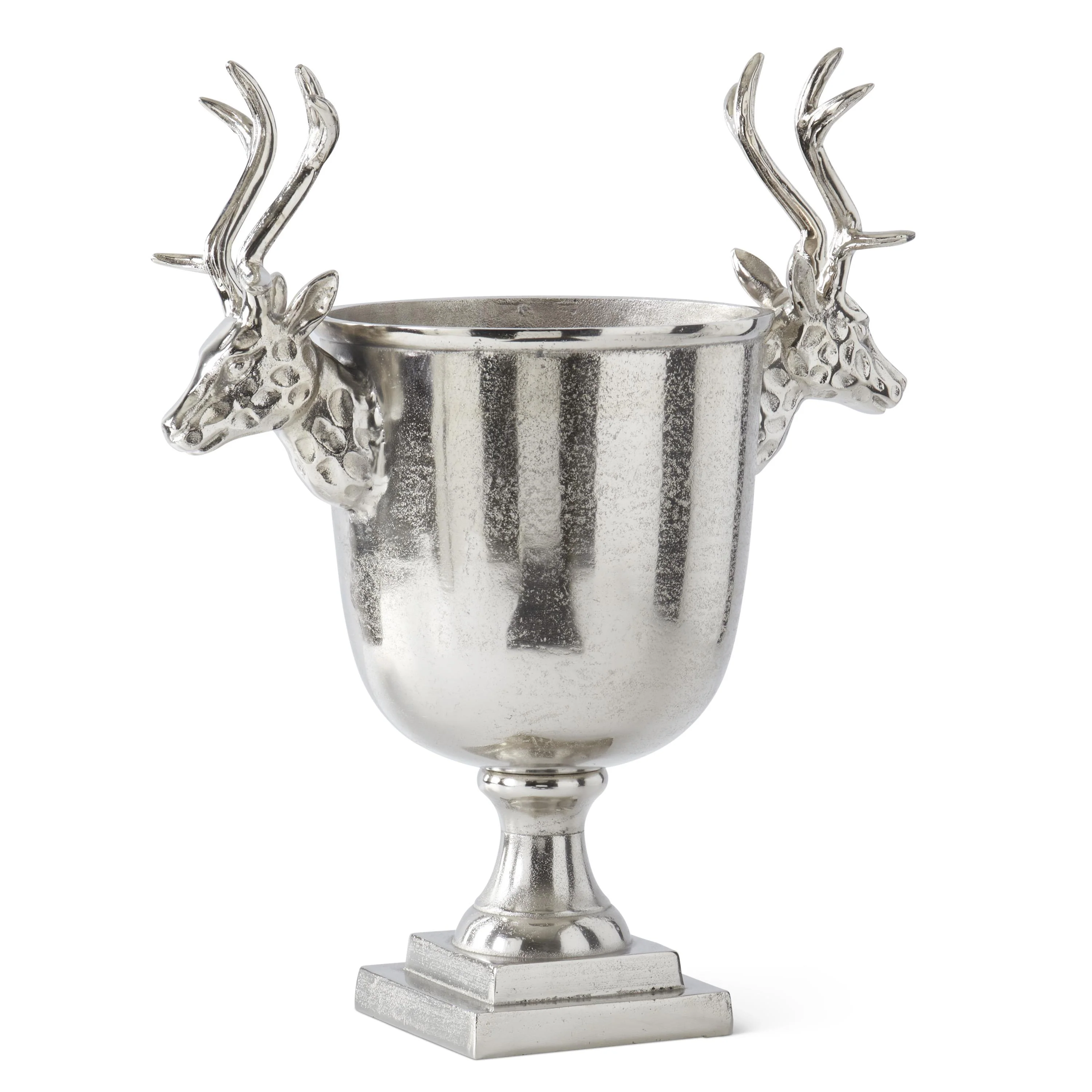 Metal Deer Bust Handle Wine Chiller, 22" (Silver) - Image 2