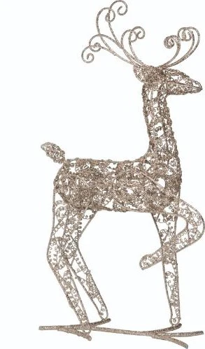 Metal Wire Standing Reindeer 2 Styles (sold individually) - Image 3