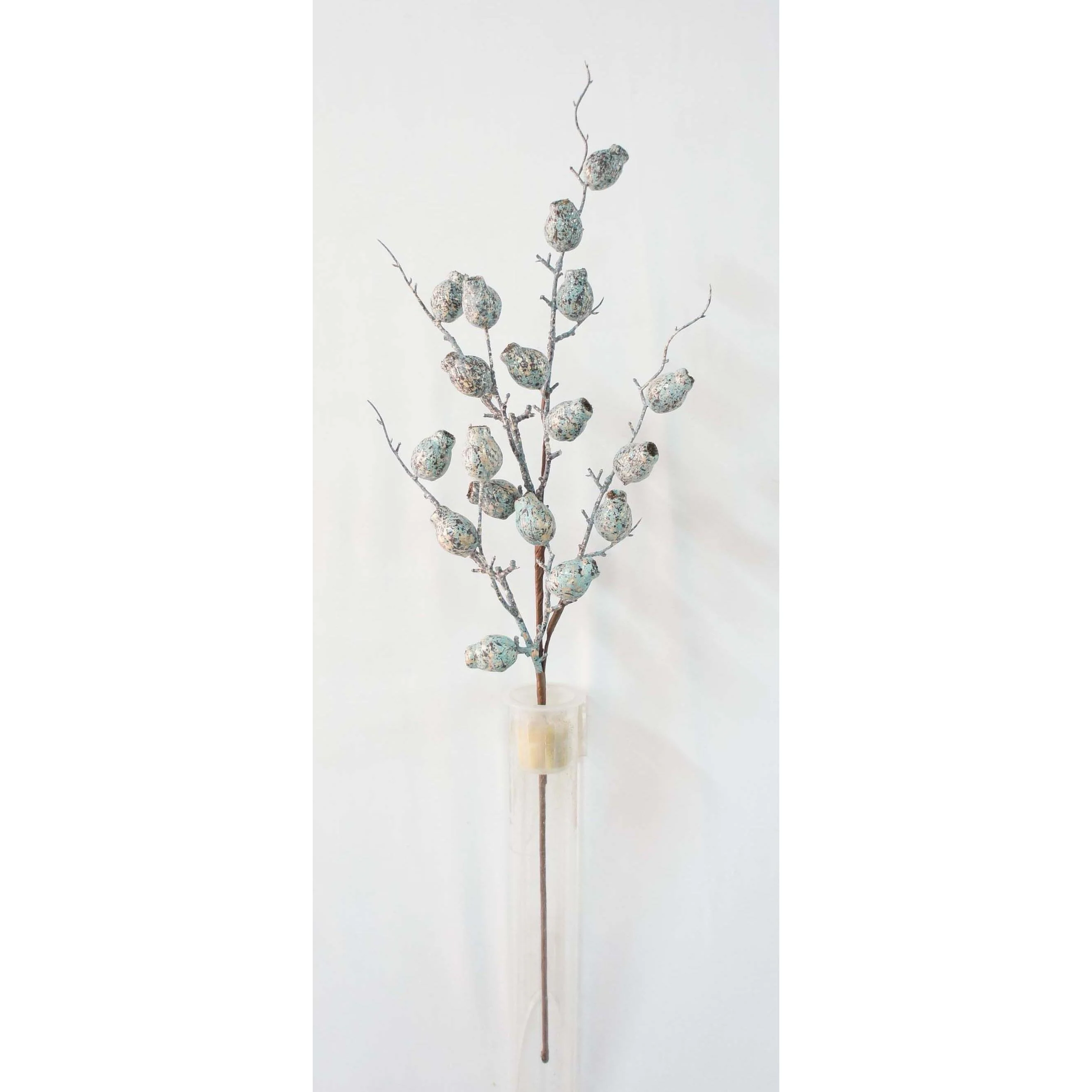 Metallic Berry Spray, 28" (Pewter)