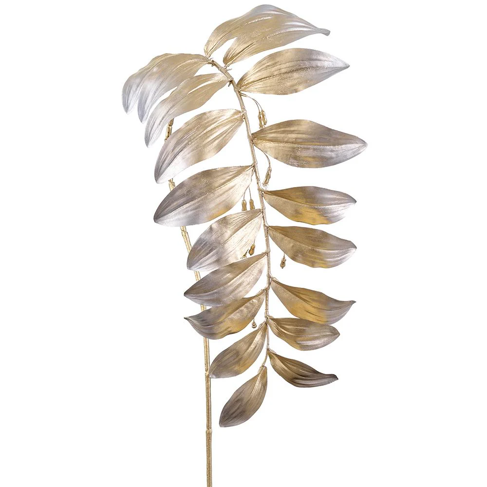 Metallic Solomon's Seal Leaf Spray, 47" (Gold)