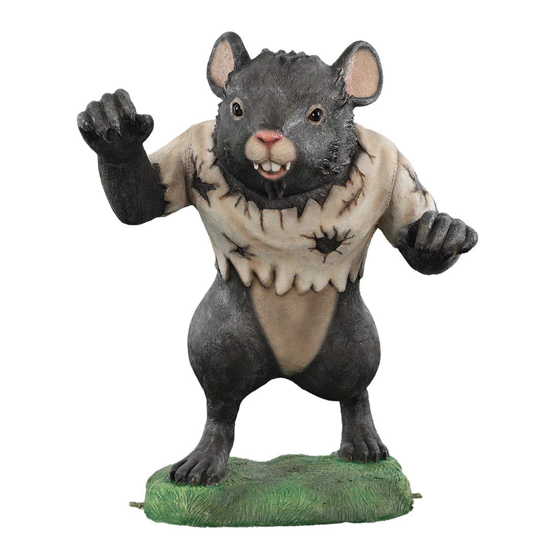 Large Fiberglass Mice Werewolf Figure, 35" - Image 3