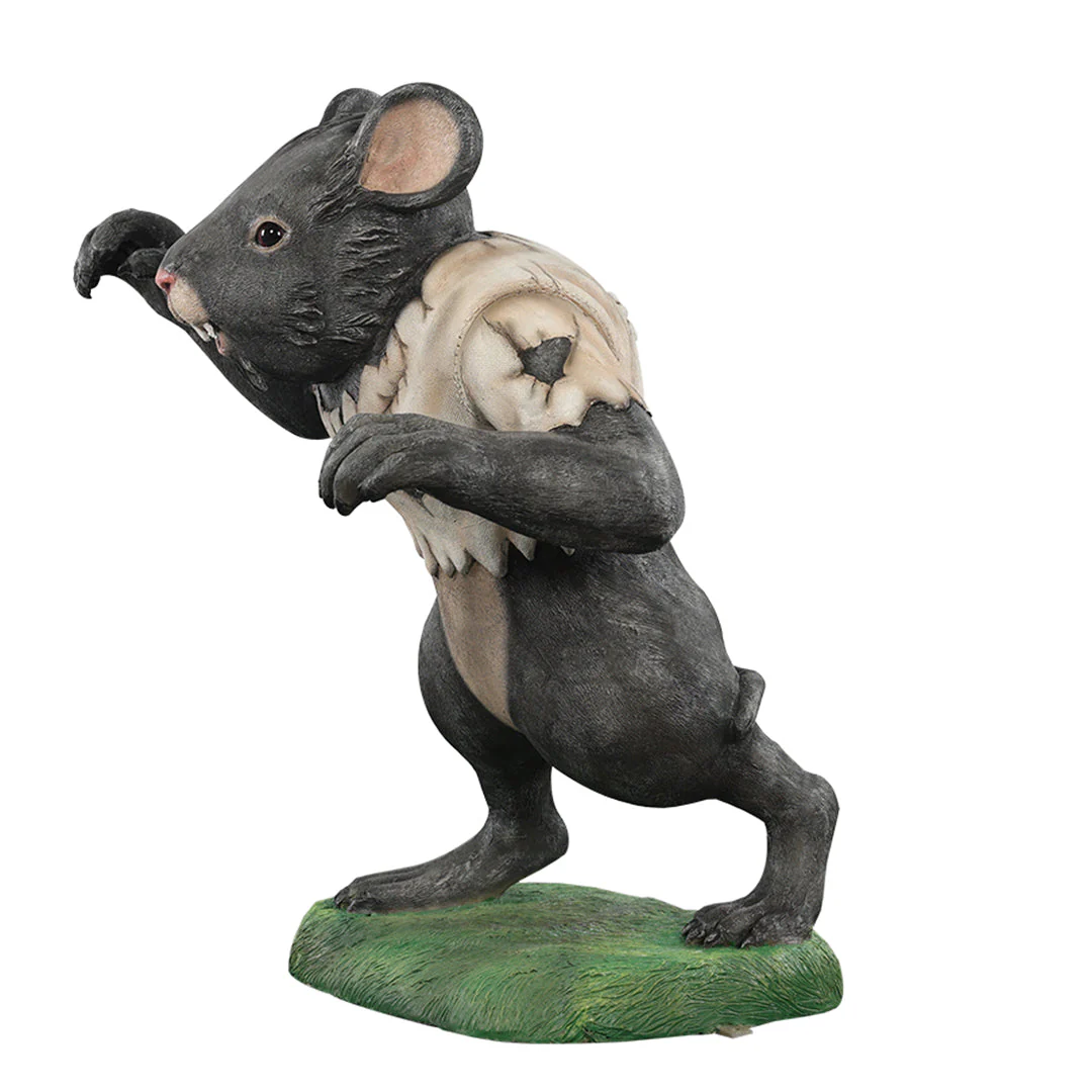 Large Fiberglass Mice Werewolf Figure, 35" - Image 4