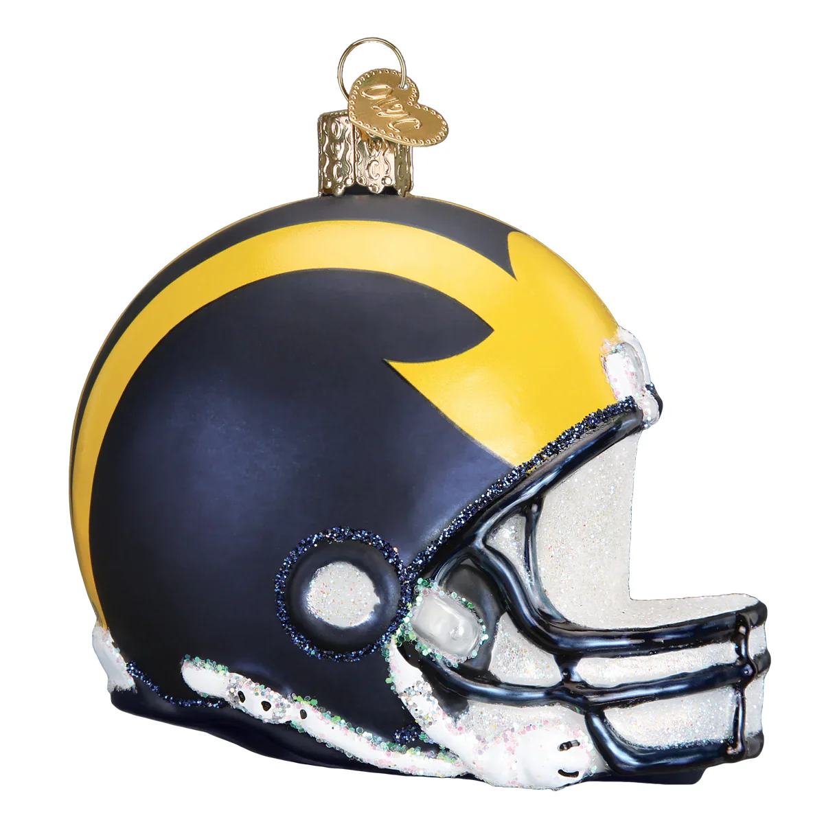Michigan Helmet Ornament, 3" - Image 2
