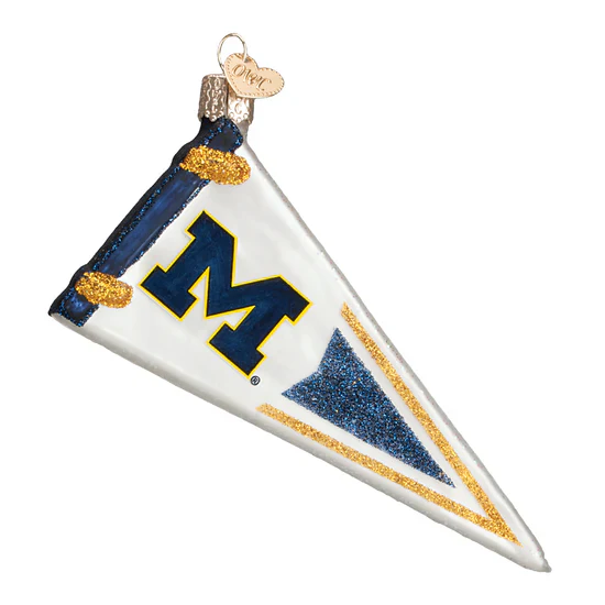 Michigan Pennant Ornament, 5" - Image 2