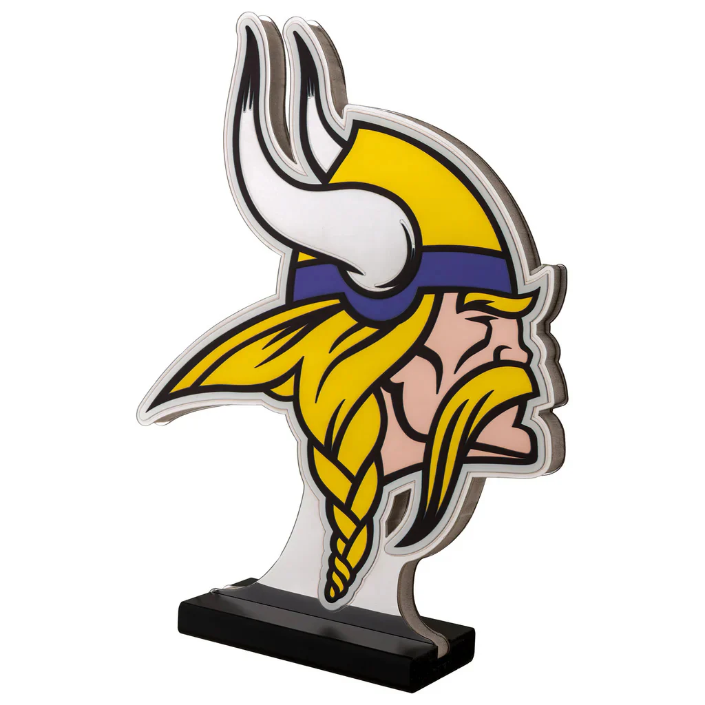 Minnesota Vikings LED Infinity Logo Light, Acrylic, w/UL Plug, 13.5" - Image 3