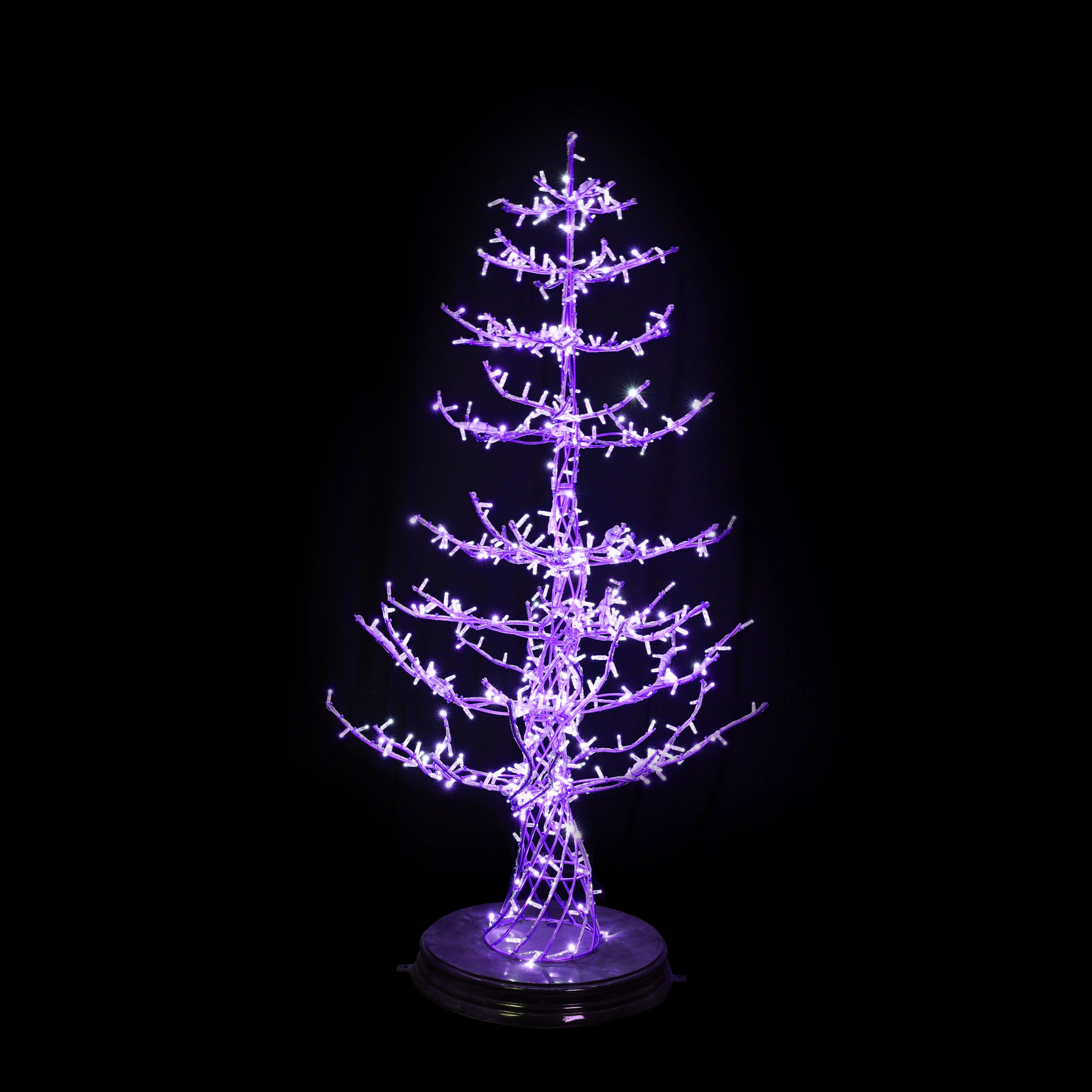 Large Modern Tree Decoration, LED Lit, (63" / 83") - Image 4