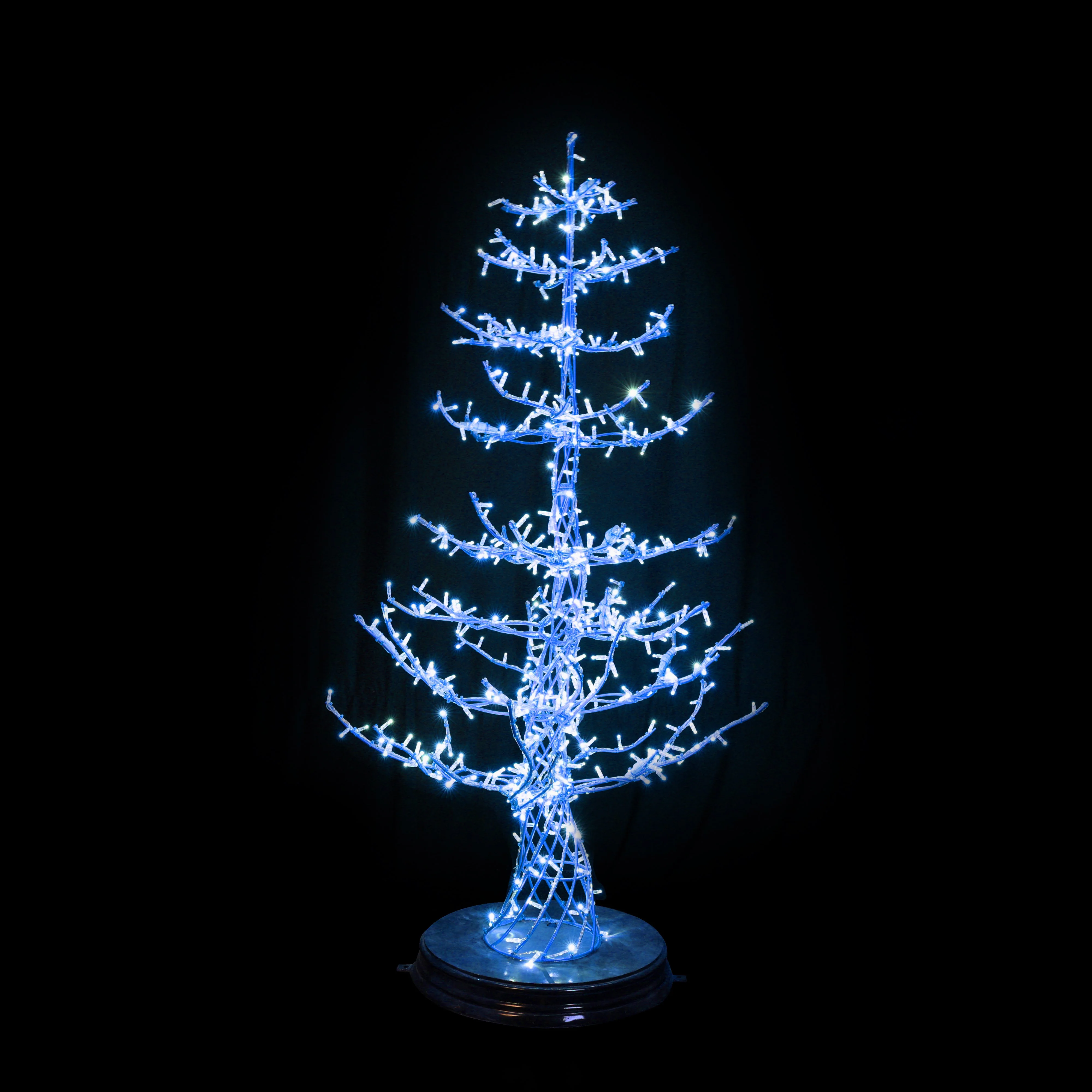 Large Modern Tree Decoration, LED Lit, (63" / 83") - Image 5