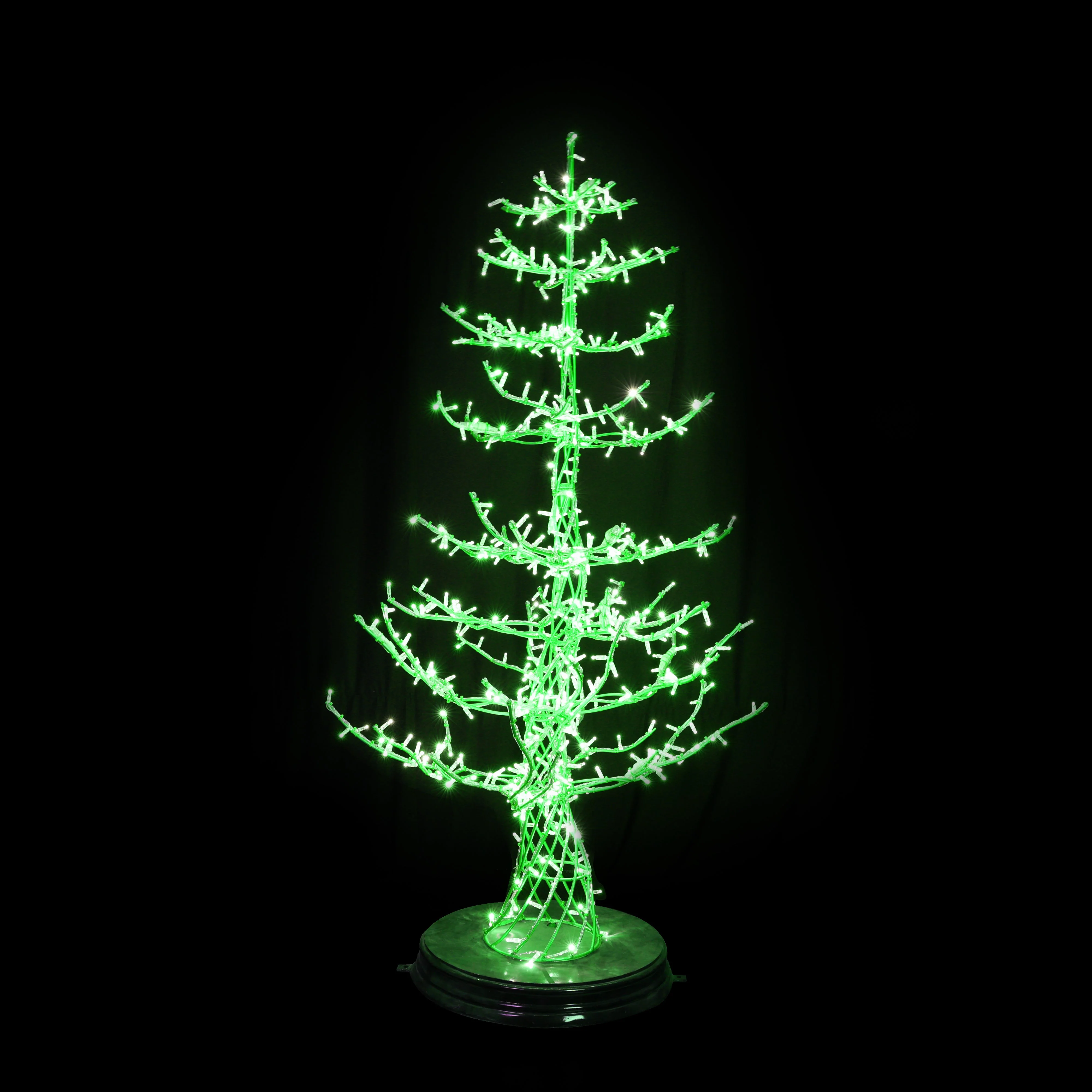 Large Modern Tree Decoration, LED Lit, (63" / 83") - Image 7