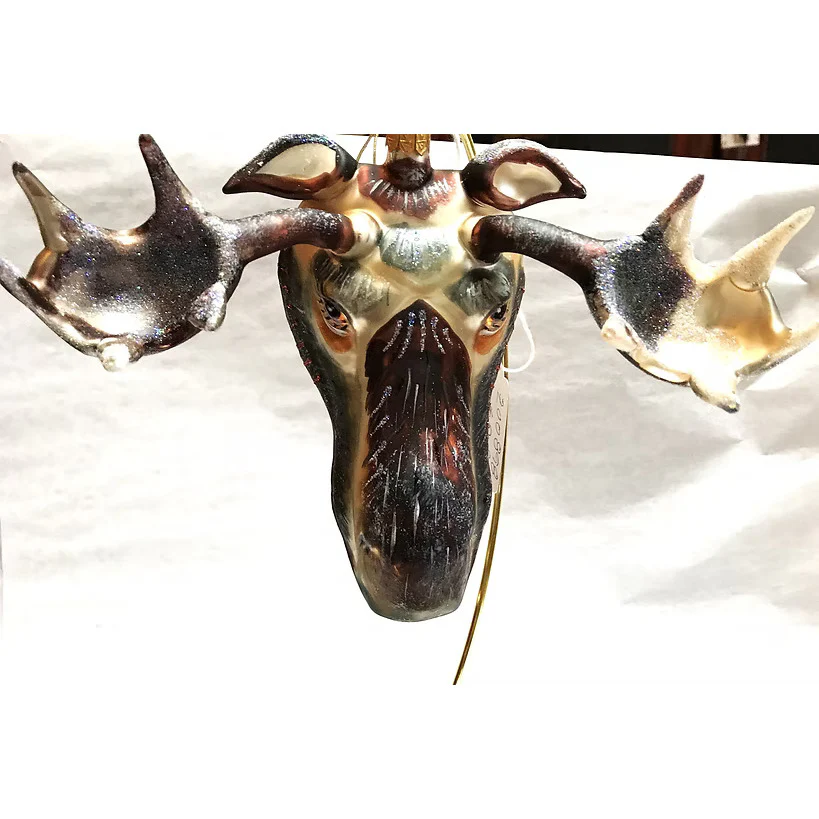 Moose Molded Ornament, 4.5" - Image 3