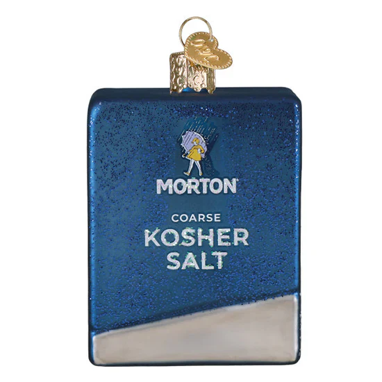 Morton Kosher Salt Box Ornament, 3" - Image 2