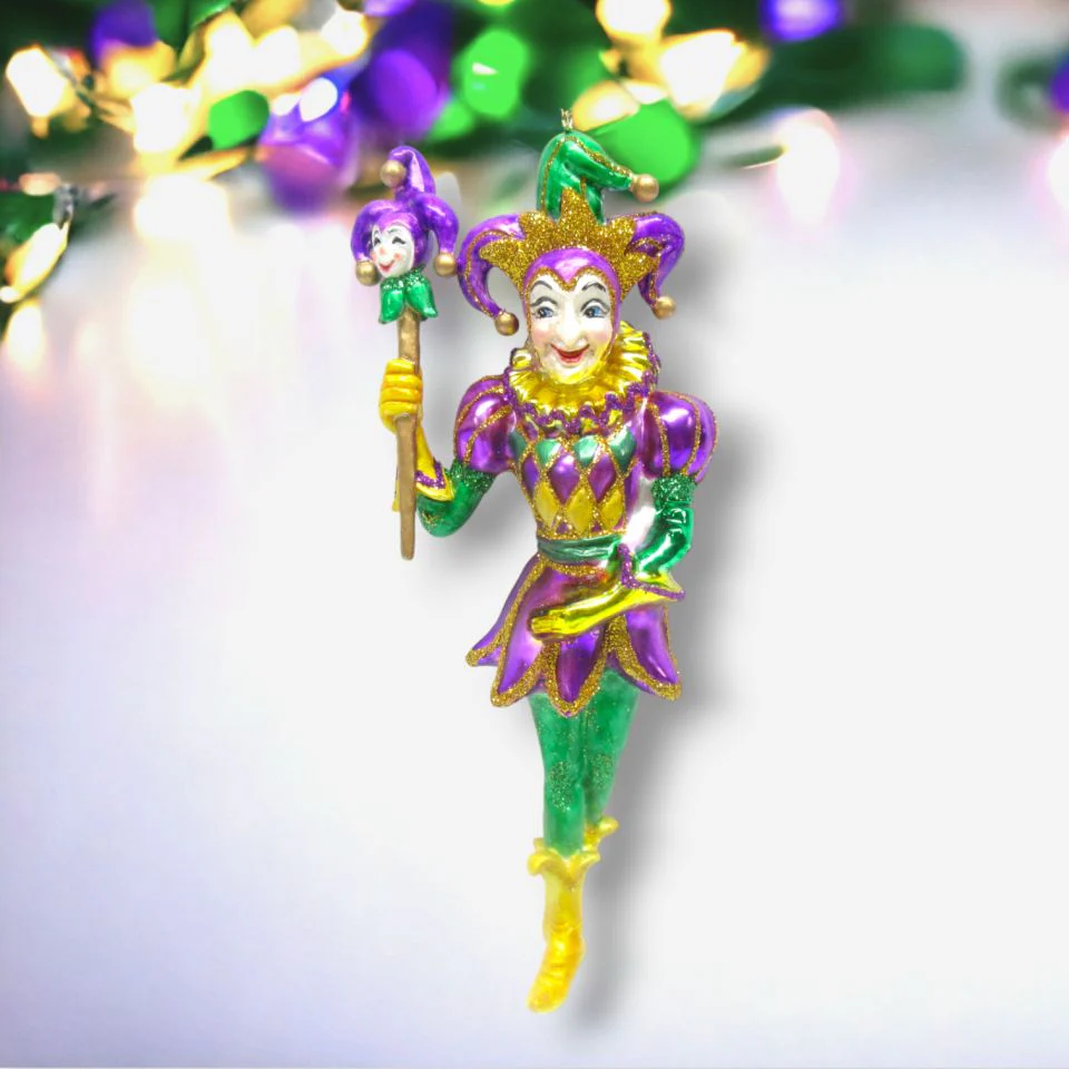 Mr. Jester Glass Ornament