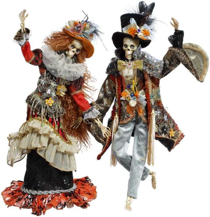 Mr. & Mrs. Gothic Skeleton, 20" (2 styles - sold individually)