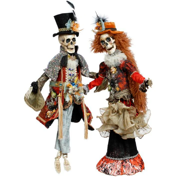 Mr. & Mrs. Gothic Skeleton, 31" (2 styles - sold individually)